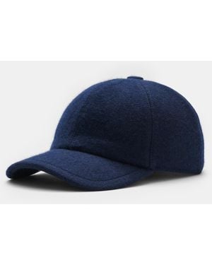 Fedeli Cashmere Baseball-Cap - Blau