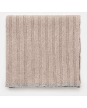 Brunello Cucinelli Cashmere Schal Meliert - Natur