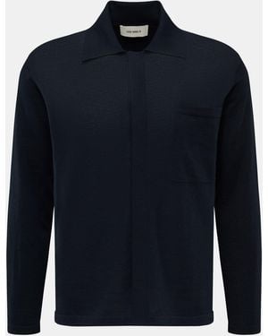 Lisa Yang Cashmere Strickhemd 'Kieran' - Blau