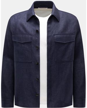 Agnona Overshirt Meliert - Blau