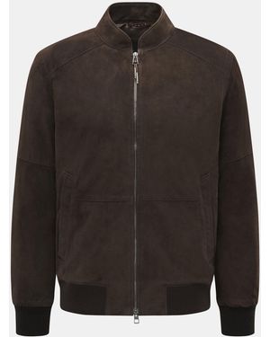Windsor. Veloursleder Blouson 'Borello' - Schwarz