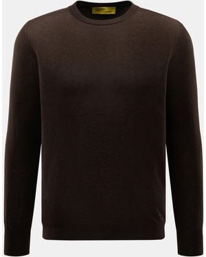 B.F. Knitwear Cashmere Rundhalspullover - Schwarz
