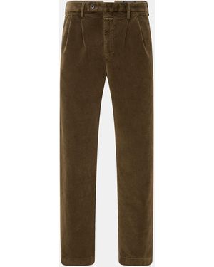 Closed Cordhose 'Bergen Tapered' - Braun