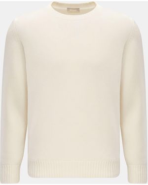 Cruciani Rundhalspullover - Natur
