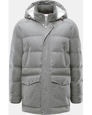 Brunello Cucinelli Daunenjacke Meliert - Grau