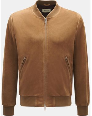 Arma Veloursleder-Blouson 'Didier' - Braun
