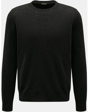 Gran Sasso Rundhals-Pullover - Schwarz