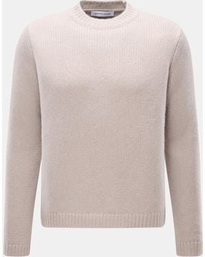 Iris Von Arnim Cashmere-Seide Rundhalspullover 'Felton' - Weiß