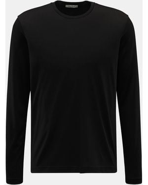STEFAN BRANDT Merino Rundhals-Longsleeve 'Enno' - Schwarz