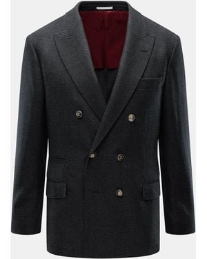 Brunello Cucinelli Sakko Meliert - Schwarz