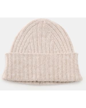 Fedeli Cashmere Mütze Meliert - Natur