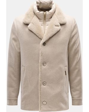 Moorer Cashmere Daunenjacke 'Teodor' - Natur