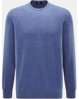 Fedeli Rundhalspullover 'Geelong' Meliert - Blau