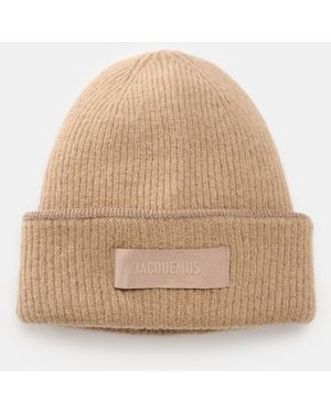 Jacquemus Mütze 'Le Bonnet Gros Grain' - Natur