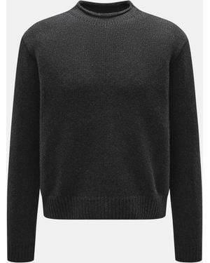 The Row Cashmere Rundhalspullover 'Markhim' Meliert - Schwarz