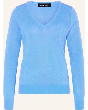 Repeat Cashmere Pullover - Blau