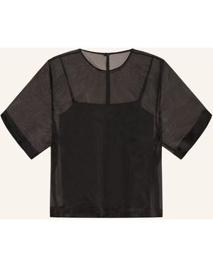 Ami Paris Blusenshirt aus Seide - Schwarz