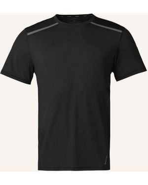 Snocks Trainingsshirt mit Reflexstreifen - Schwarz