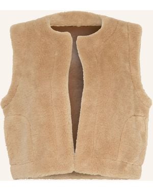 DARLING HARBOUR Teddyfell-Weste zum Wenden - Natur