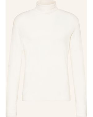 NN07 Rollkragenshirt CLIVE aus Piqué - Natur