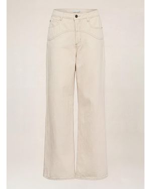 Kaffe Wide Leg Jeans KACATHARINA - Natur