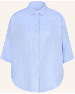 Robert Friedman Hemdbluse aus Leinen mit 3/4-Arm - Blau