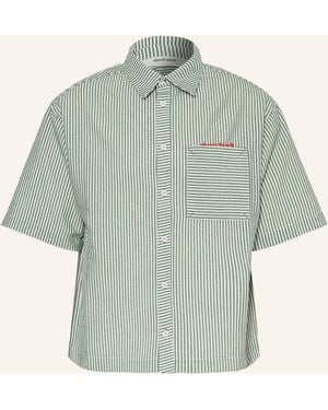 About Blank Kurzarm-Hemd Comfort Fit - Grün