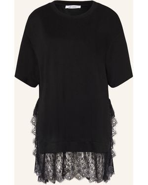 co'couture T-Shirt LARSONCC mit Spitze - Schwarz