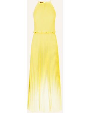Apart Langes Plisseekleid - Gelb