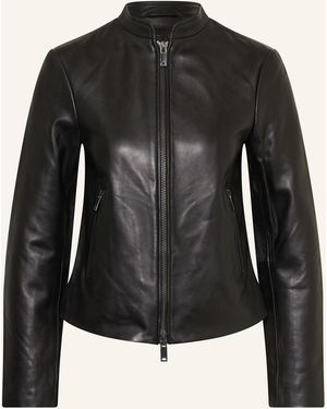 Reiss Lederjacke ALLIE - Schwarz
