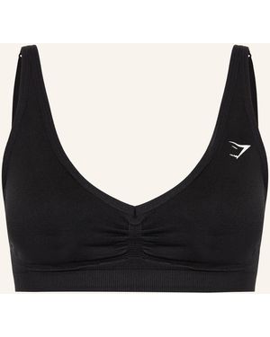 GYMSHARK Sport-BH LIFT SEAMLESS - Schwarz