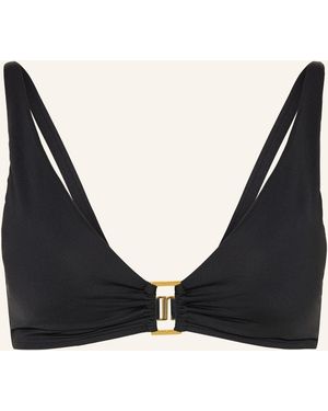 Ralph Lauren Bralette-Bikini-Top BEACH CLUB SOLIDS - Schwarz