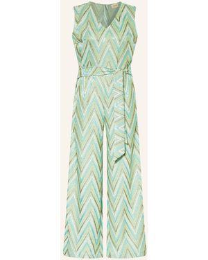 Cartoon Jumpsuit mit Glitzergarn - Grün