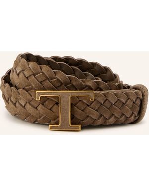 Tod's Flechtgürtel aus Leder - Braun