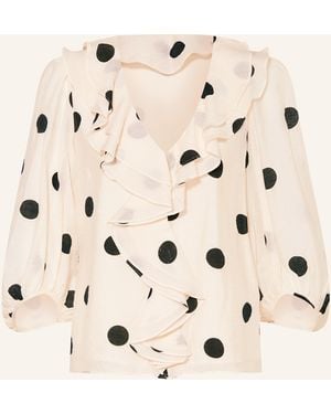 Phase Eight Blusenshirt JAQLYN mit Volants - Natur