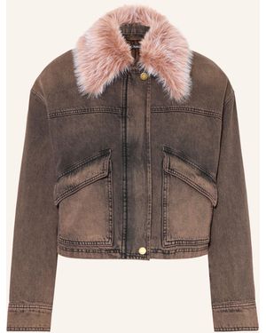 MARC AUREL Jeansjacke mit abnehmbarem Kragen - Braun
