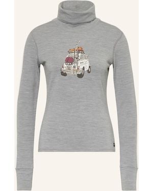 Super.natural Pullover CARSKI ROLL NECK - Grau