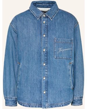 Jacquemus Jeans-Overjacket LA CHEMISE BOULANGER - Blau