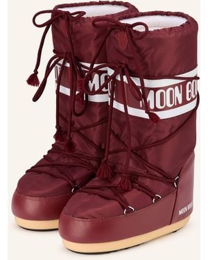 Moon Boot S ICON NYLON - Rot