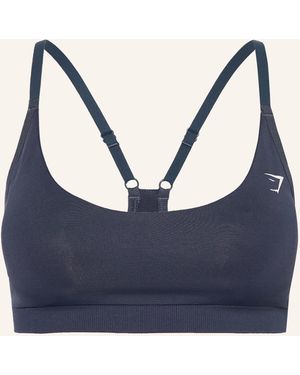 GYMSHARK Sport-BH LIGHT SUPPORT - Blau