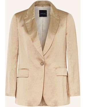 Marc Cain Blazer mit Leinen aus Satin - Natur