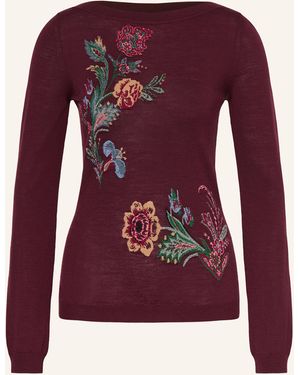 Etro Pullover mit Glitzergarn - Rot