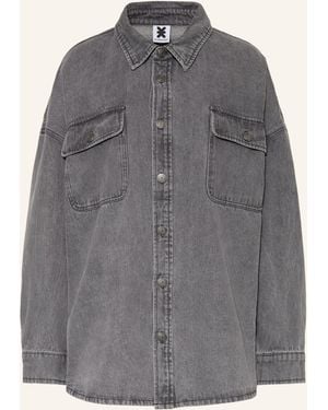 Karo Kauer Jeans-Overshirt - Grau