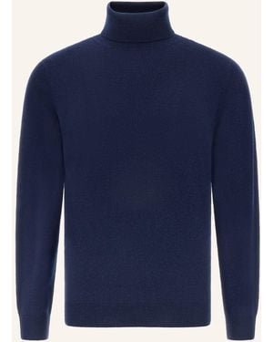 BOGGI Rollkragenpullover aus Cashmere - Blau