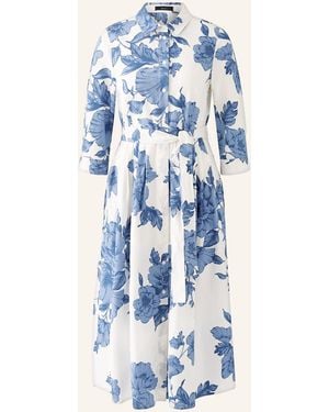 Ouí Hemdblusenkleid mit 3/4-Arm - Blau