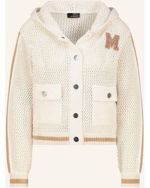 Monari Strickjacke mit Schmucksteinen - Natur