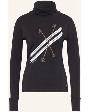 Super.natural Pullover KRYSSEDE SKI ROLL NECK - Blau