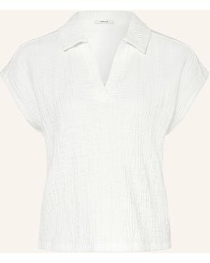 Opus Blusenshirt SANTOLINI im Materialmix - Natur