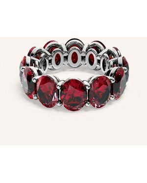 VEYNOU Ring ROUGE ETERNITY Big aus 14 Karat Weißgold und 20,68ct. Rubine - Pink