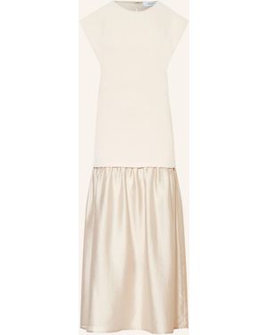 Stylein Kleid BARNIE im Materialmix - Natur